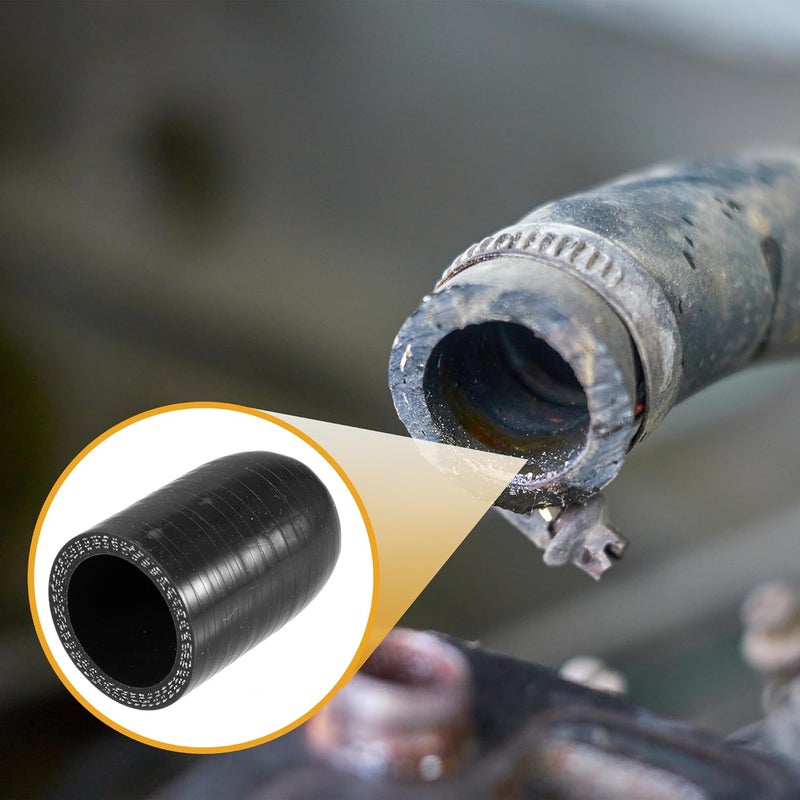Partuto 1Pc 32mm 1.26" ID Universal Silicone Coolant Cap Intake Vacuum Hose End Plug - Car for Coolant Heater Bypass Vacuum Water Port - Silicone Black - Image 3